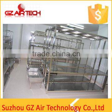 Stainless steel shelves