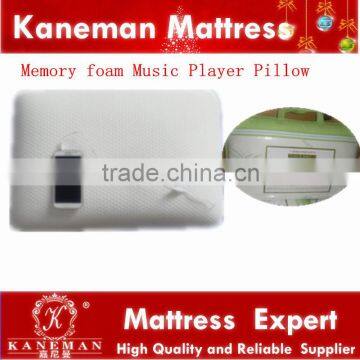 Comfortable music player memory foam pillow