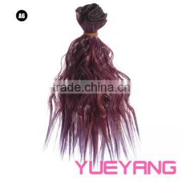 Red Wine Color Twisted Curl Braiding Hair Extensions