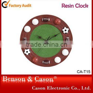 Cason Vivid Resin Wall Clocks For Garden Decoration