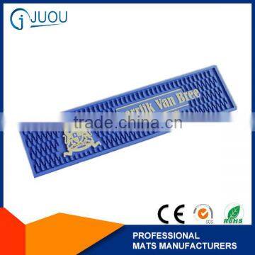 Best quality custom silicone pvc bar mats with logos