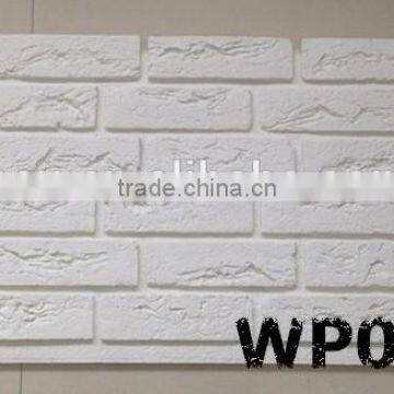 Polyurethane foam brick wall panel, artificial brick tile, light weight easy to install