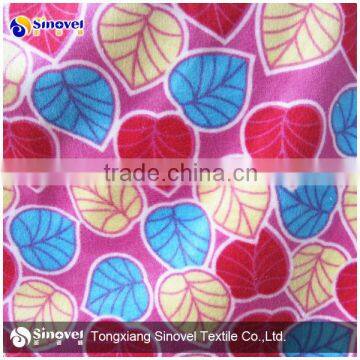 super soft soil printing velboa fabric