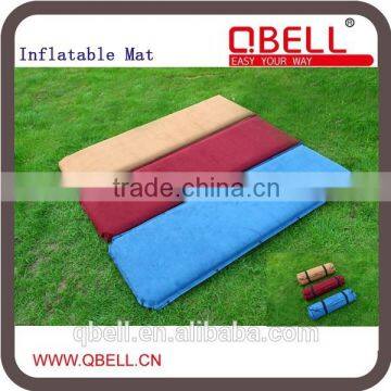 self-Inflatable and interlocking Suede Camping Mat with Single valve or double valves/Camping Floor Mat