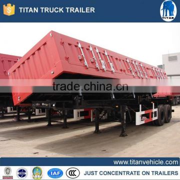 20T - 50T dump trailers 3 axles side tipping trailers