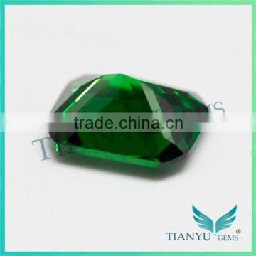Free Sample Hot Sale Gemstone Wholesale Octagon Cut Cubic Zirconia,Synthetic Emerald Green CZ Stone photo-4