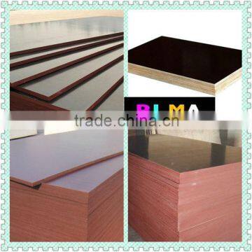 Hot sell big size black/brown 1250*2500mm film faced plywood