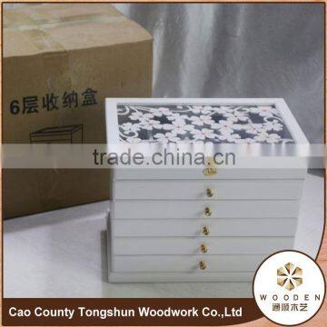 Mini Wooden Treasure Chest Jewelry Box Packaging Jewelry Box