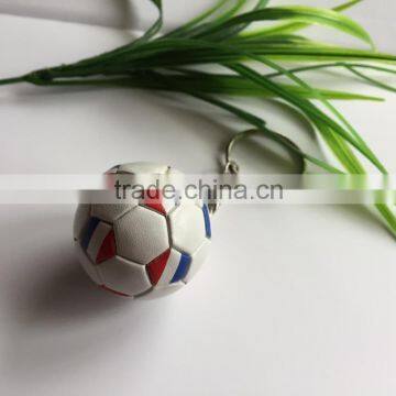 2016 PVC sports football/soccer key ring/key chain, france football key chain /ring