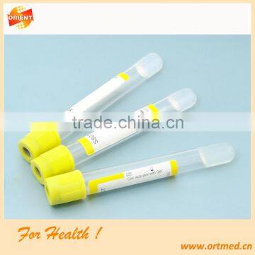 disposable vacutainer tube yellow