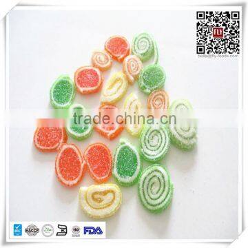 1500g Jar Packing Sugar Coated Vitamins Orange Slices Jelly Candy