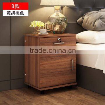 3 Drawer Nightstand/end Table Bedside Cabinet Chest, Walnut