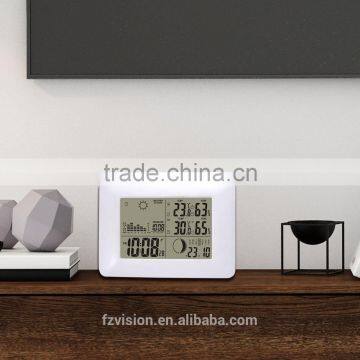 Digital Weather Station Table Clock With 2 Remote Sensors/Wireless Weather Station Clock photo-5