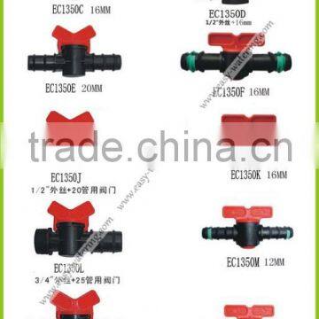 16mm in-line shut off valve for garden irrigation. Automatical garden irrigation