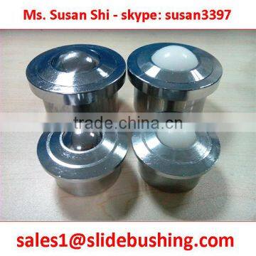 customized Heavy Duty Ball transfer Units SP Series Model SP-30 and SP-45 but the bolt is TEFLON PLASTIC NYLON not steel
