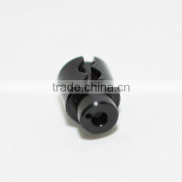 High Precision CNC Turning Black Plating Aluminum Aviation Plug Parts photo-3