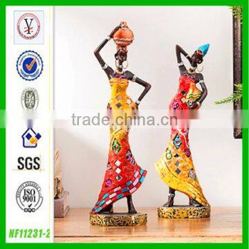 factory custom wholesale african woman figurine