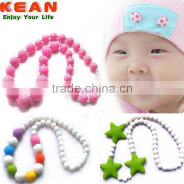 KEAN 10 pcs per color Necklace silicone teething