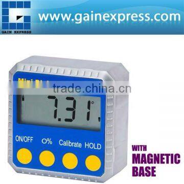 Digital Angle Gauge Meter Protractor 360 degree Magnets Base Level Slope Bevel Box Inclinometer