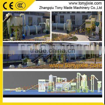 Good output wood granulation line/log pellet plant/forest wood pellets production line