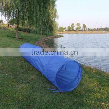 Hot Selling Pet Products Blue 190T Polyester With 6pcs Steel Sticks Dog Training Tunnel photo-4