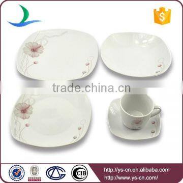 Hot sale elagant dinnerware set ceramic with decals