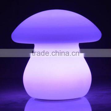 Rechargeable Battery Powered Shining Color Changeable Mushoom Home or Office Desk Lamp Lighting photo-2