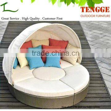 High quality rattan sun lounger all weather rattan daybed