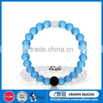 Transparent Silicone Rubber Ball Bracelet