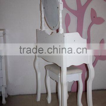 Wooden Dressing Table With Mirros and Stool /Dressing Table /Wooden Dresser/mirror Furniture Dressing Table photo-5