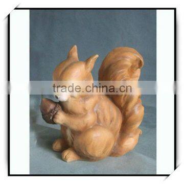 Gift craft zoo outdoor desk top decor small squirrel