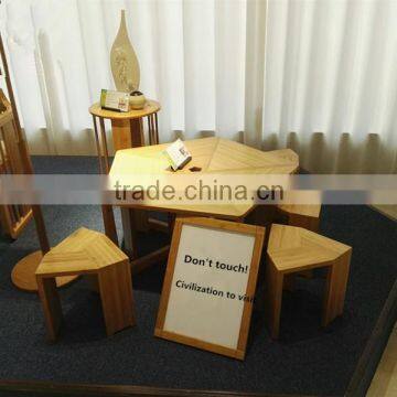 Simple design waterproof bamboo table and chair