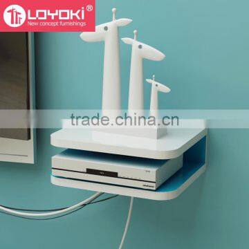 Wooden Magic Floating Wall Mounted Small TV Stand photo-2