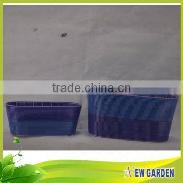 Newgarden Smooth Surface Flower Pot Imitation Rattan Basket photo-3