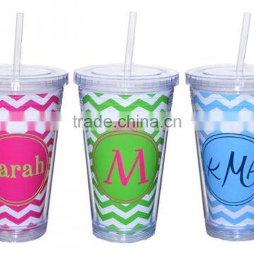 16 oz Color Changing Plastic Double Wall Tumbler With Removable Paper photo-2