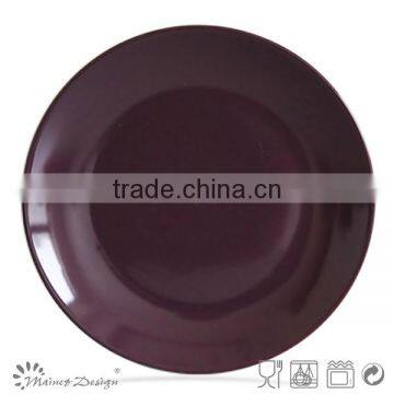 Green Colorful Stoneware Round Salad Plate photo-4
