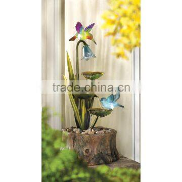 Hummingbird Haven Home Garden Decor Water Fountain