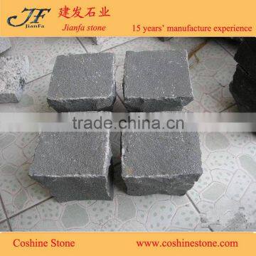 granite paving stone black basalt setts zhangpu black cleft