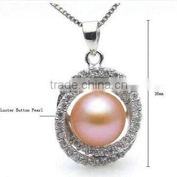 silver chain chinese pearl necklace