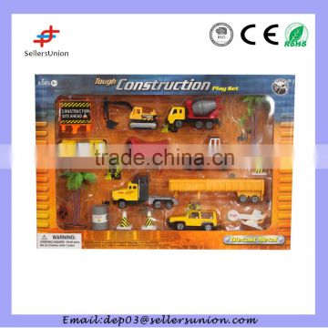 alloy tough construction toys car set