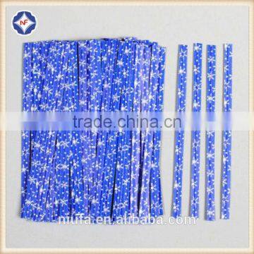 Colorful Decoration Packing Materials Printed Paper Twist Tie photo-4