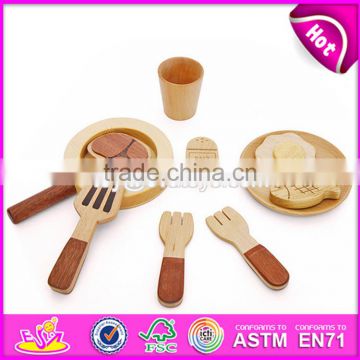 2017 New products children pretend play wooden cooking toys W10B179