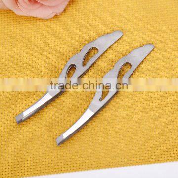 Mirror Polishing Leaf Shape Cover Eyebrow Tweezer in Beauty Salon photo-5