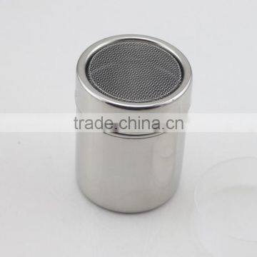 Stainless Steel Dredge Pepper Salt Sugar Spice Fine Mesh Shaker With Cover photo-2