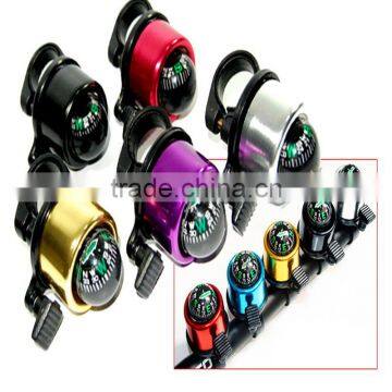 Hot Sale Colorful Bike Bell Compass Ring Bells Outdoor Door Sports Cycling Bells Bicycle Alarm Sound Crisp for Mountain Cycling