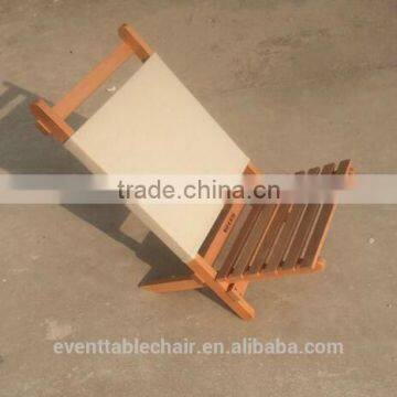 Оптовая продажа портативных деревянных складных стульев для пляжа с канвасом для открытого воздуха photo-3