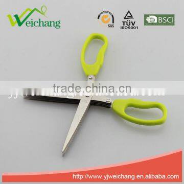 WCSC0532 Premium Soft Grip Stainless Steel Precision 5 LAYER BLADES SCISSOR New Design photo-3