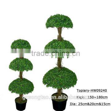 Artificial Topiary Balls Outdoor Artificial Topiary Palm Leaves Boxwood Balls photo-2