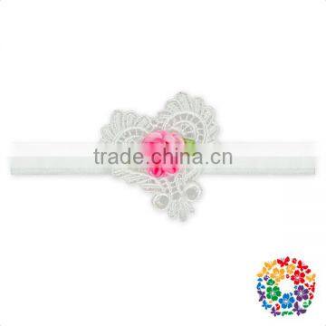 Beautiful Flower Pattern Barefoot Sandals With Headband Factory Cheap Wholesale Baby Sandals photo-2