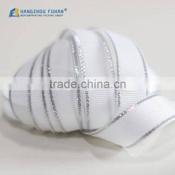 New Arrival Wholesale Custom Satin Ribbon With Silver Yarn photo-2